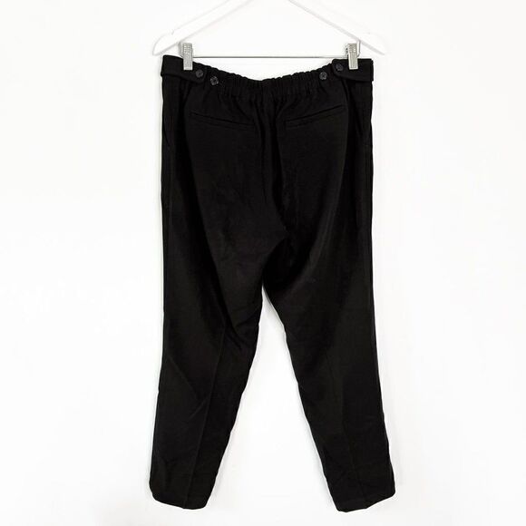 Theory Padra Admiral Crepe Black Tapered Leg Dress Pants - Picture 3 of 9